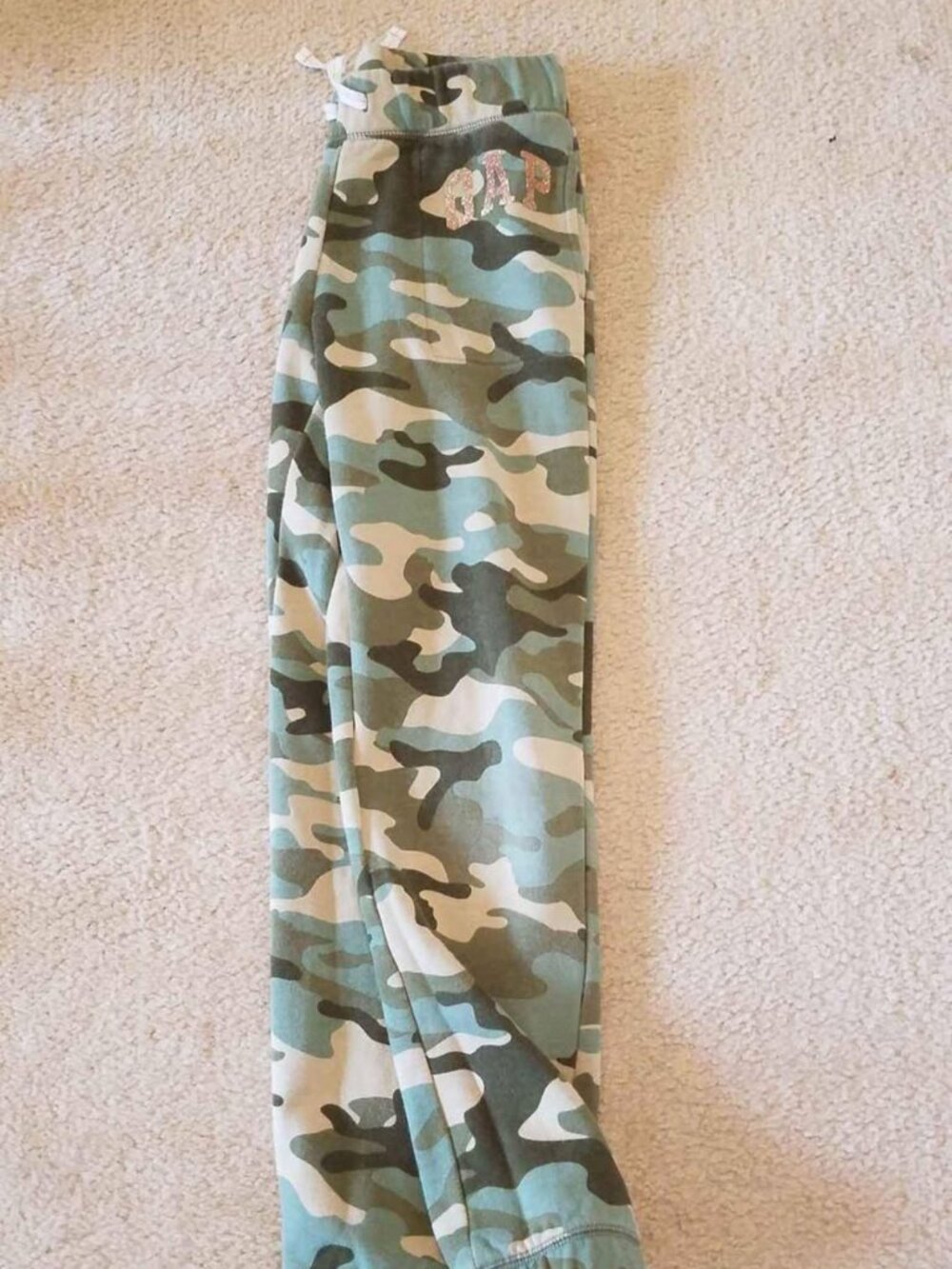 Girls size 12 gap kids camo joggers